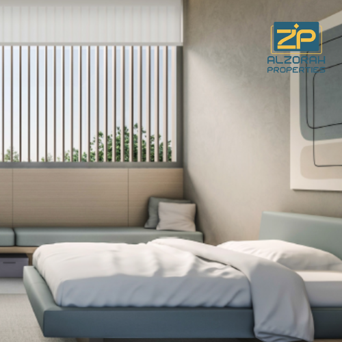 Modern apartments by the marina at Seaside Hills Residences in Ajman